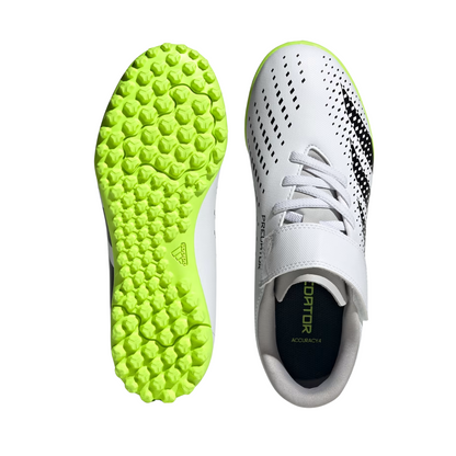 Tenis Adidas Predator Accuracy.4 H&L TF JR - IE9442 Blanco/Verde
