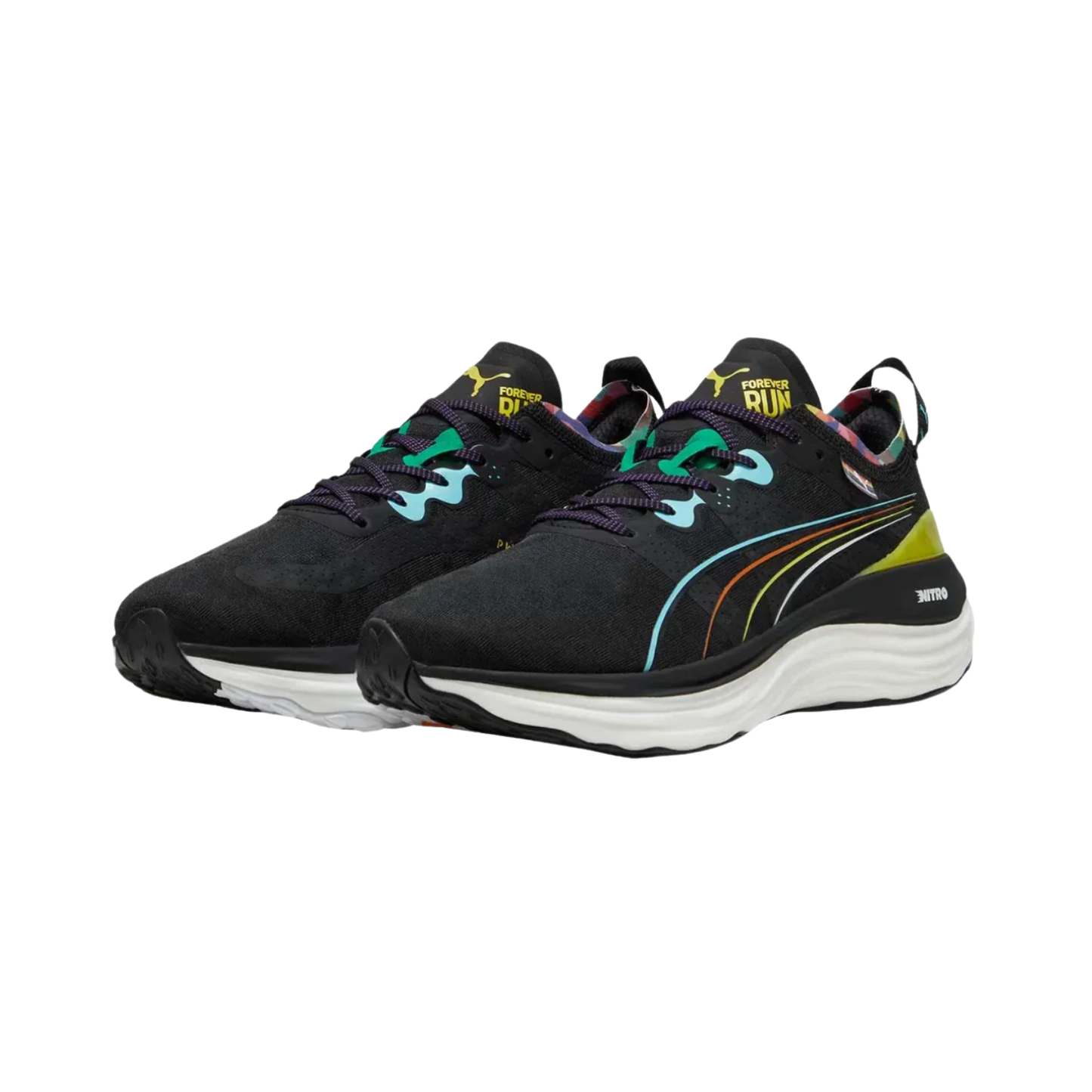 Tenis Puma Forever Nitro Love Marathon Unisex - 38010002 Negro Running Ligeros Y Cómodos