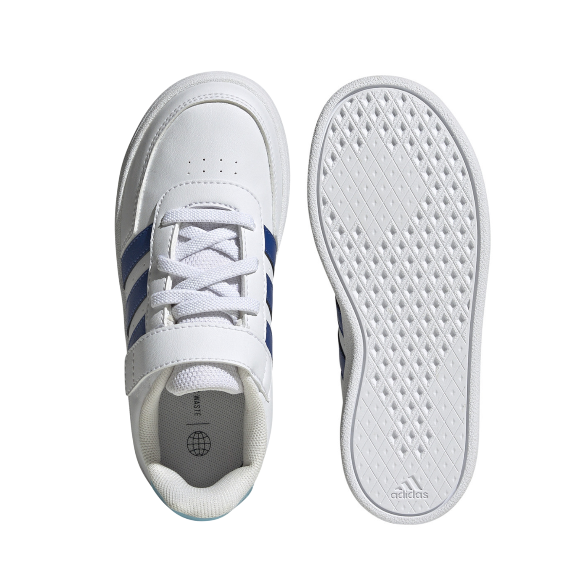 Tenis Adidas Breaknet 2.0 EL K Infantil- IG9810 Blanco/Azul