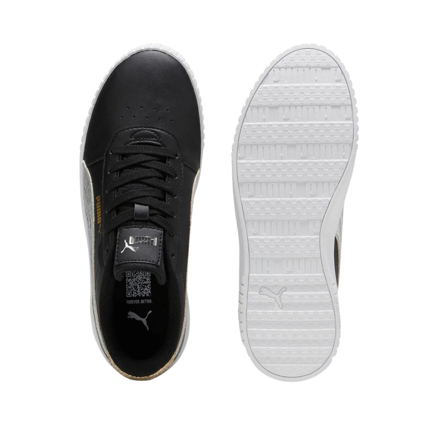Tenis Puma Carina 2.0 Metallic Shine Mujer - 39509602 Negro