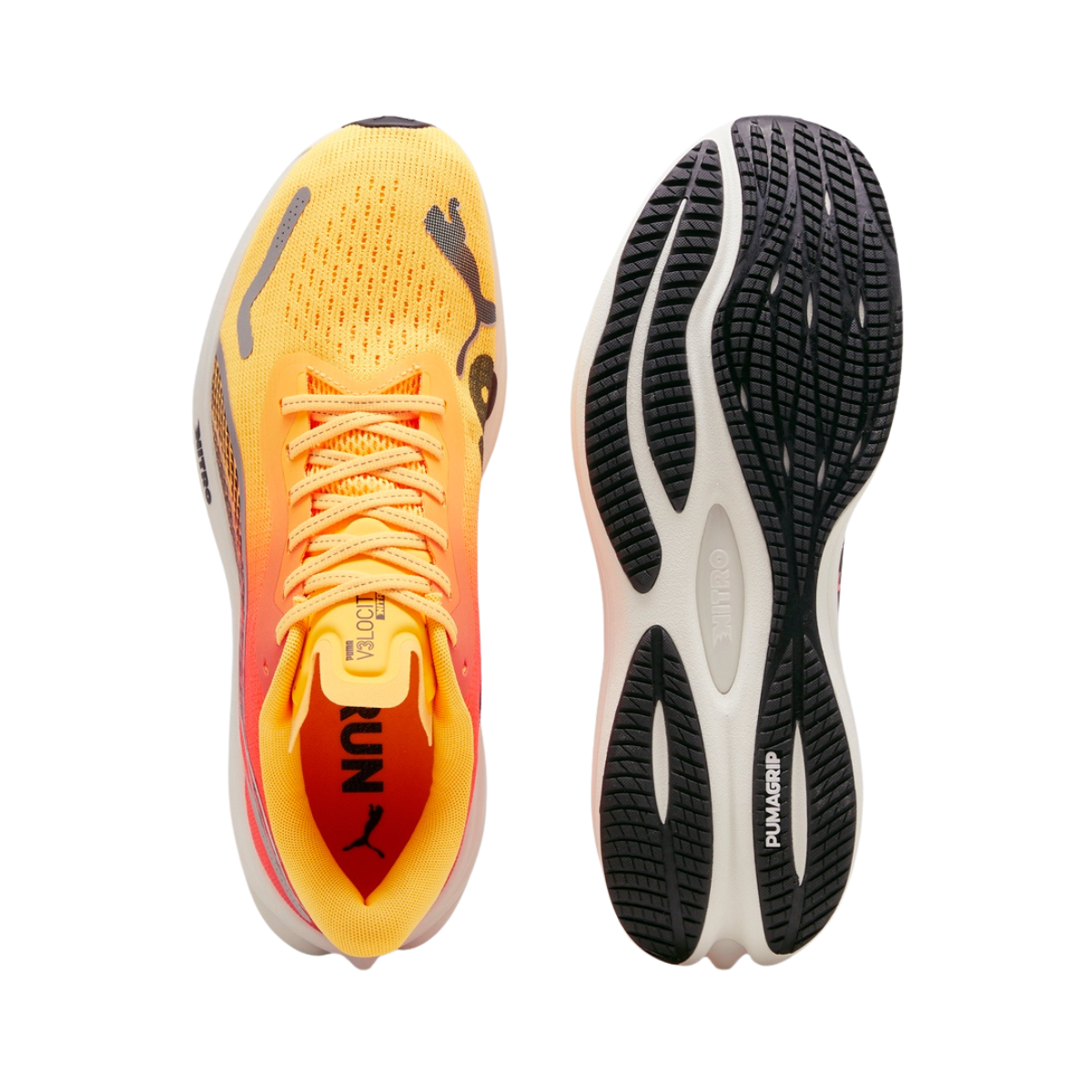 Tenis Puma Velocity Nitro 3 Fade Hombre - 31048301 Amarillos Running