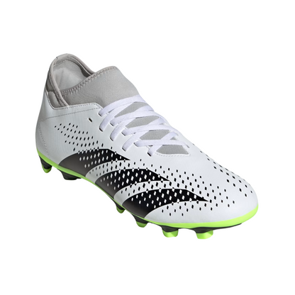 Tenis Adidas Predator Accuracy.4 S FxG Para Futbol - GZ0016 Blanco/Negro/Verde