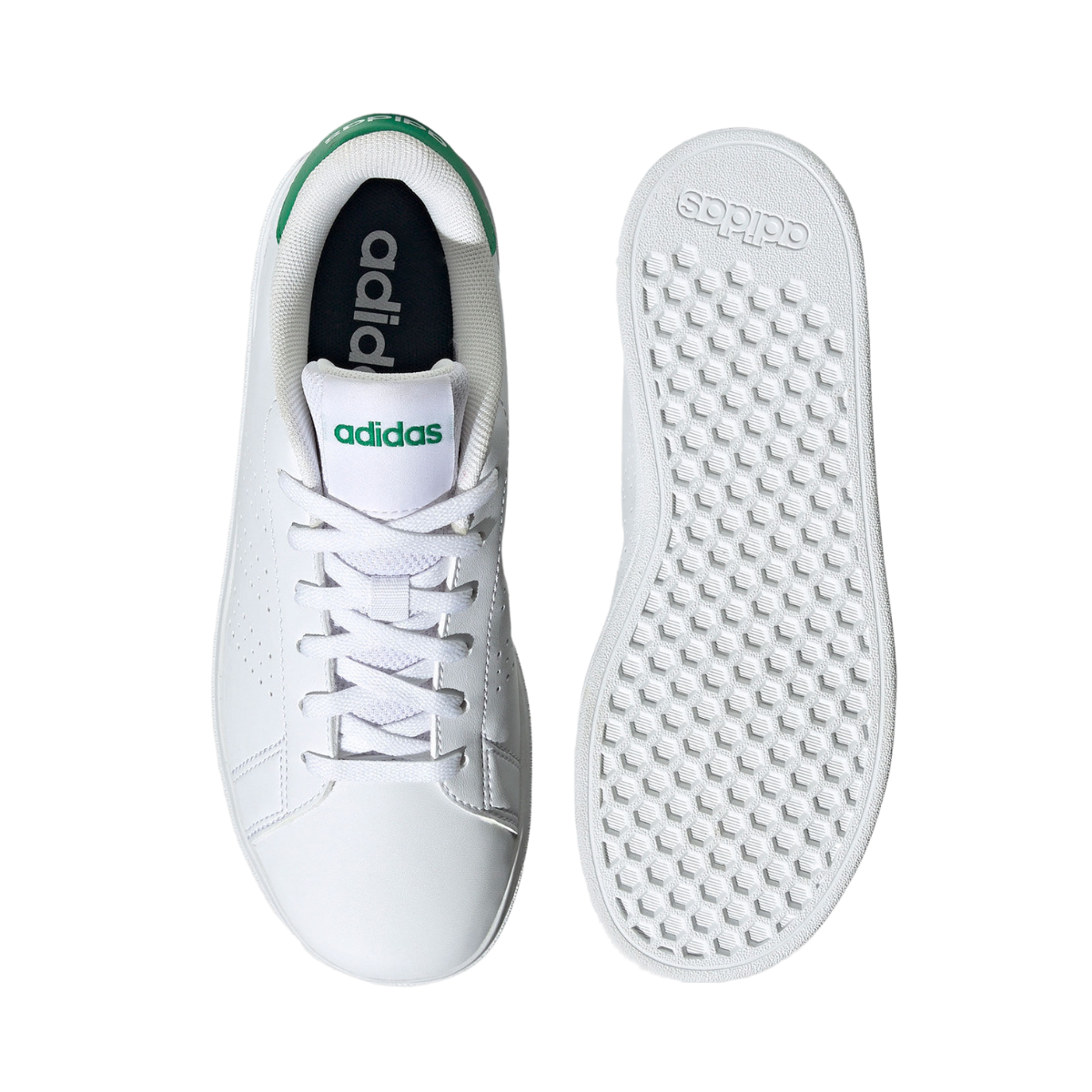 Tenis Adidas Advantage K Unisex - GY6995 Blanco/Verde