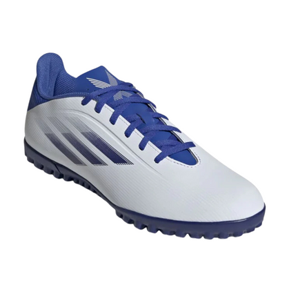 Tenis Adidas X Speedflow .4 tf Para Futbol - GW7531 Blanco /Azul