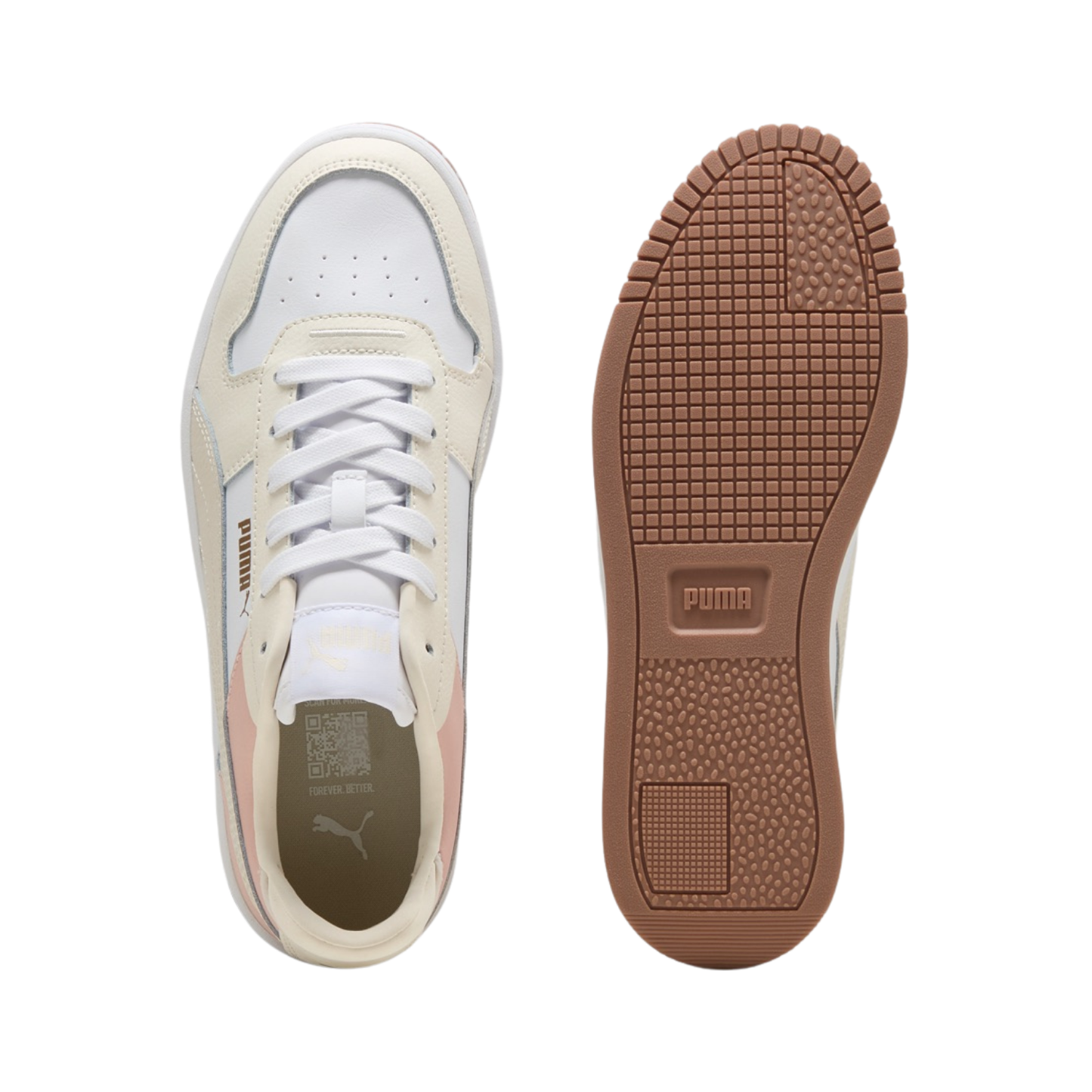 Tenis Puma Carina Street Urbanos Mujer - 38939042 Blanco / Beige Chunky  Plataforma