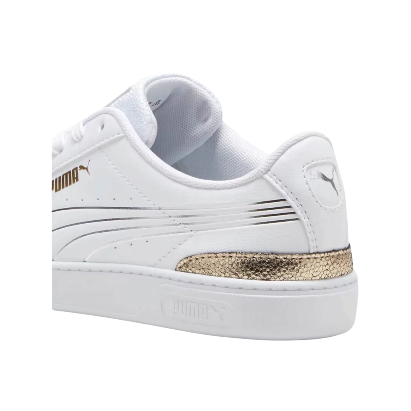 Tenis Puma Vikky V3 Metallic Shine Mujer - 39508501 Blanco Casuales Uso Diario