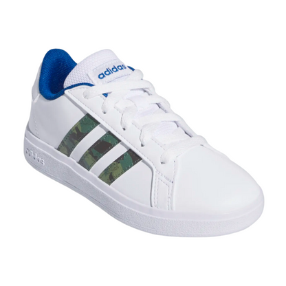 Tenis Adidas Grand Court 2.0 K Unisex- GV6796 Blanco/Militar