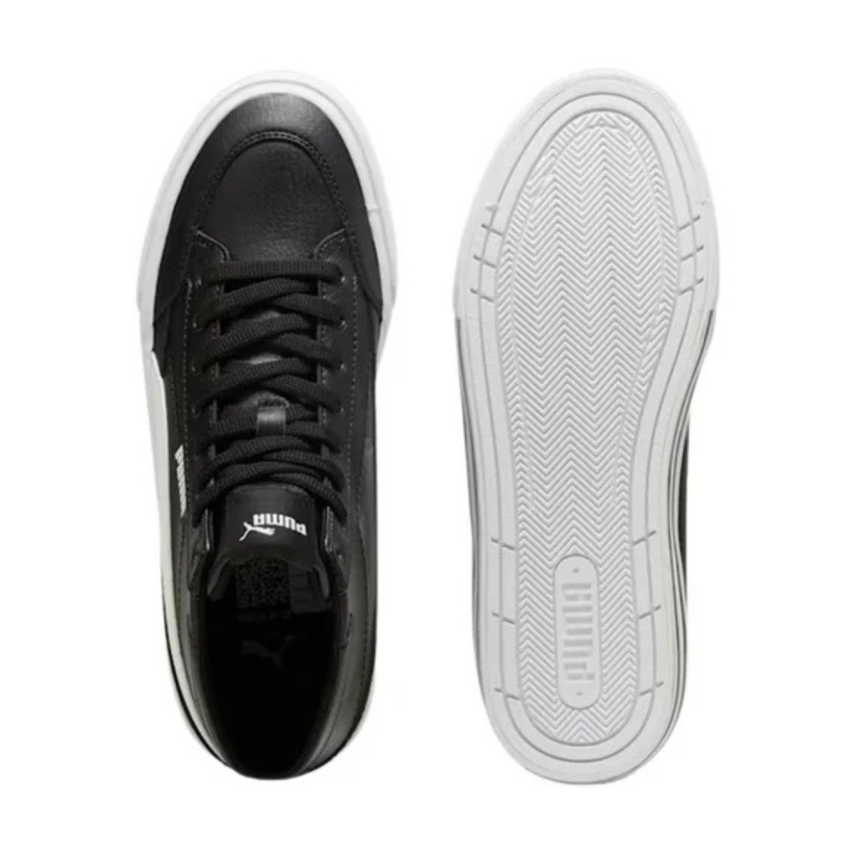 Tenis Puma Court Classic Vulc Mid Unisex - 39748201 Negros