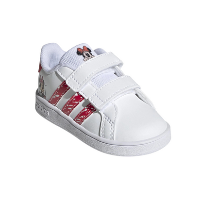 Tenis Grand Court MM CF Infantil- GY8011 Blanco/Rojo