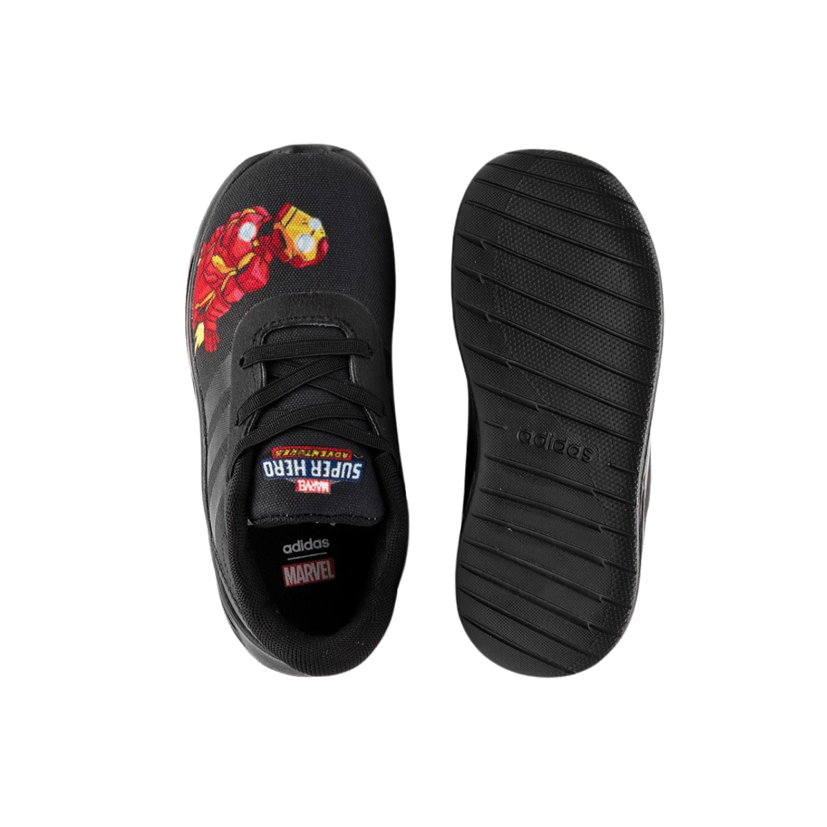 Tenis Adidas Lite Racer 2.0 I Marvel - FY9221 Negro