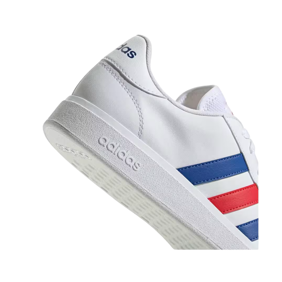 Tenis Adidas Grand Court Base 2.0 Unisex- GW9252 Blanco/Azul/Rojo