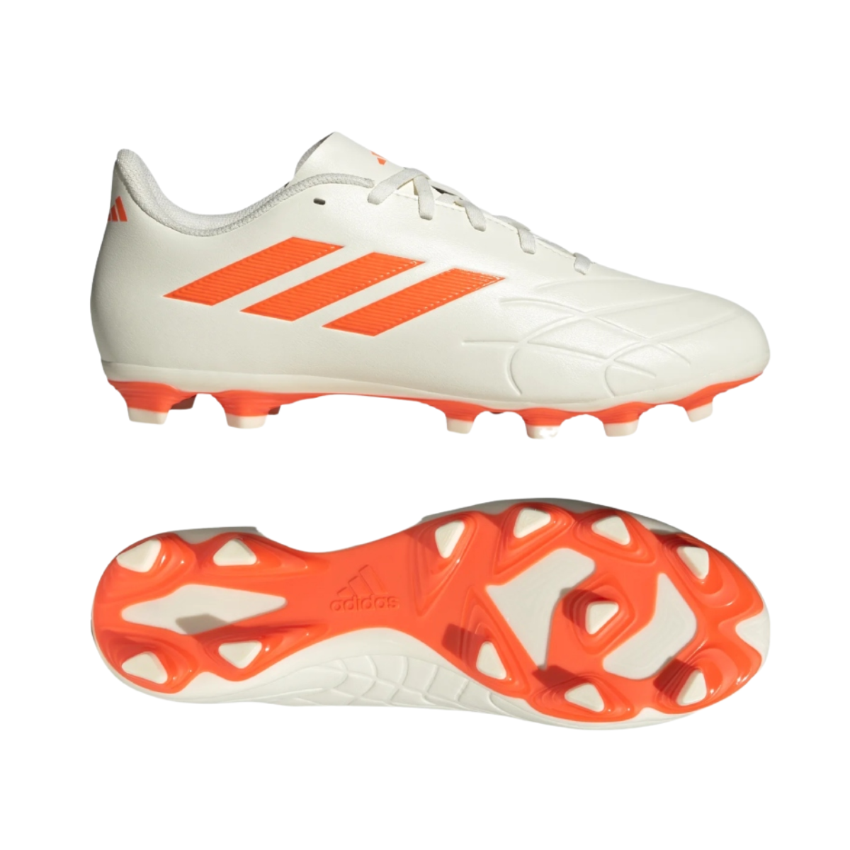 Tenis Adidas Copa Pure.4 FxG Para Futbol - GY9082 Beige/Naranja