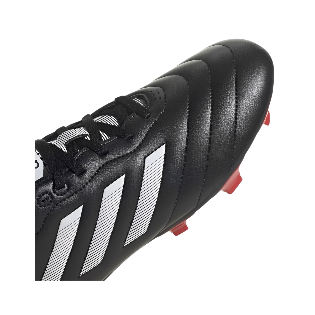 Tenis Adidas Goletto VIII FG Para Futbol -GX7793 Negro/Blanco/Rojo