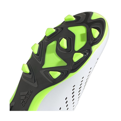 Tenis Adidas Predator Accuracy.4 S FxG Para Futbol - GZ0016 Blanco/Negro/Verde
