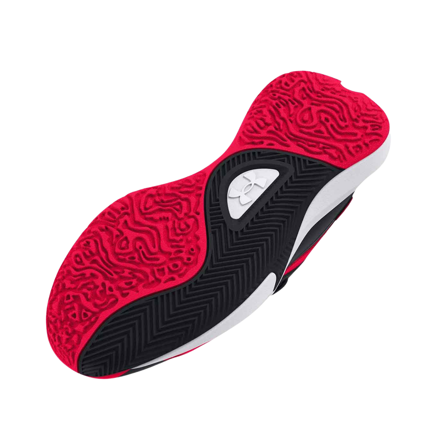 Tenis Under Armour Lockdown 7 Low Basketball Hombre- 3027646600 Rojo / Negro