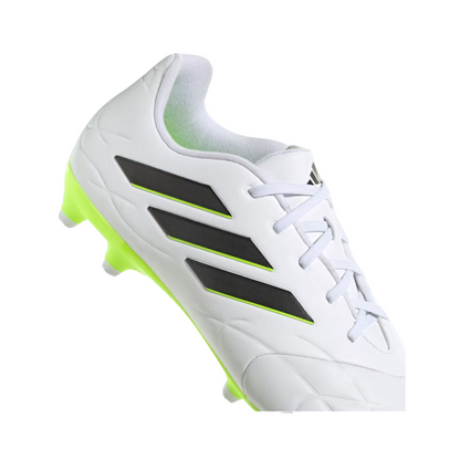 Tenis Adidas Copa Pure .3 FG Para Futbol- HQ8984 Blanco/Verde