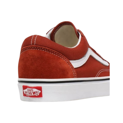 Tenis Vans Old Skool  Vn0a4u3bwk8 - Naranja/Blanco