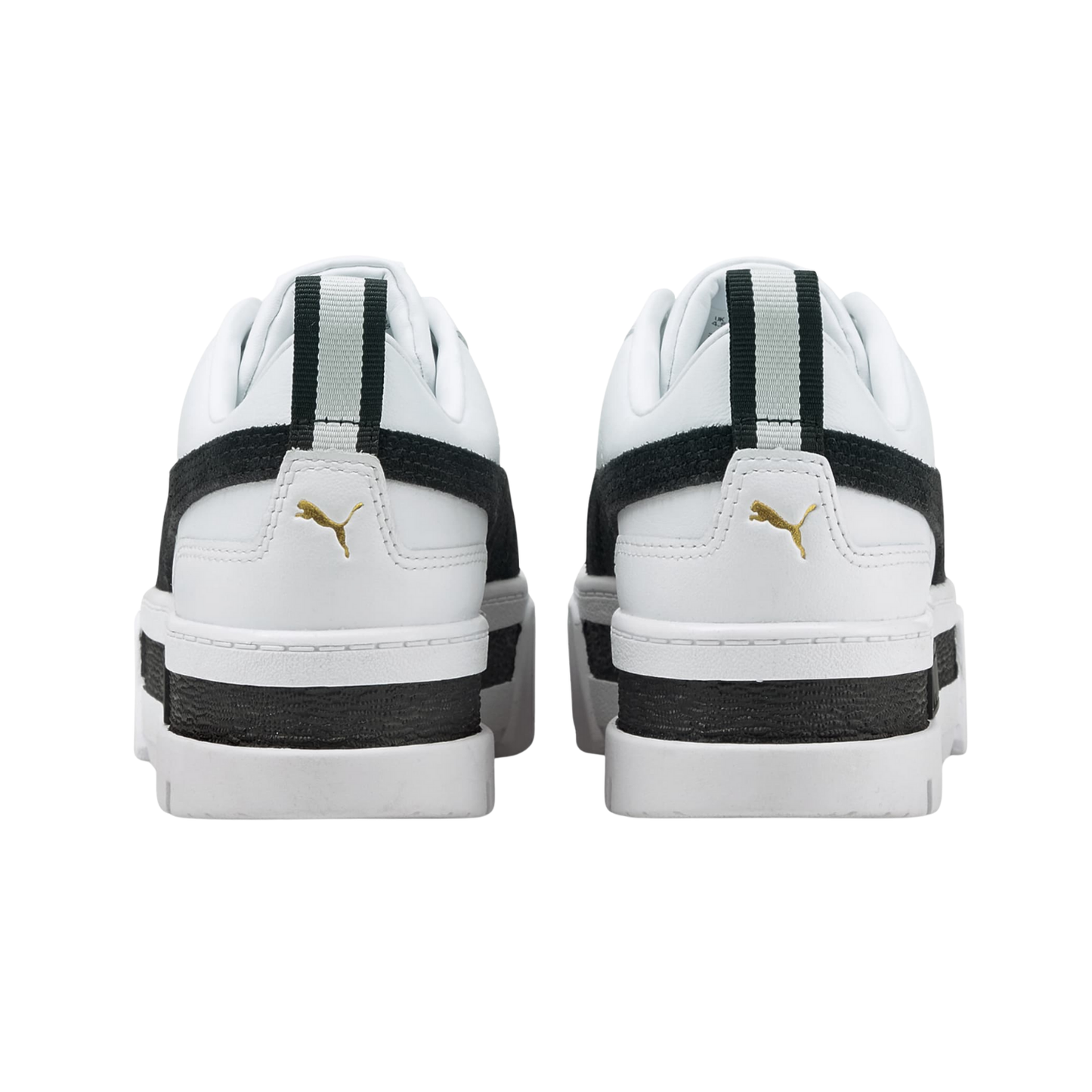 Tenis Puma Mayze Lth Urbanos Mujer - 38198301 Blanco / Negro Plataforma