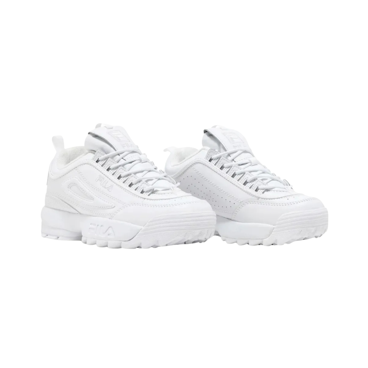 Tenis Fila Disruptor Ii Premium Mujer - 5vf80170100 Blancos Plataforma Chuncky Moda Urbana