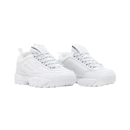 Tenis Fila Disruptor Ii Premium Mujer - 5vf80170100 Blancos Plataforma Chuncky Moda Urbana