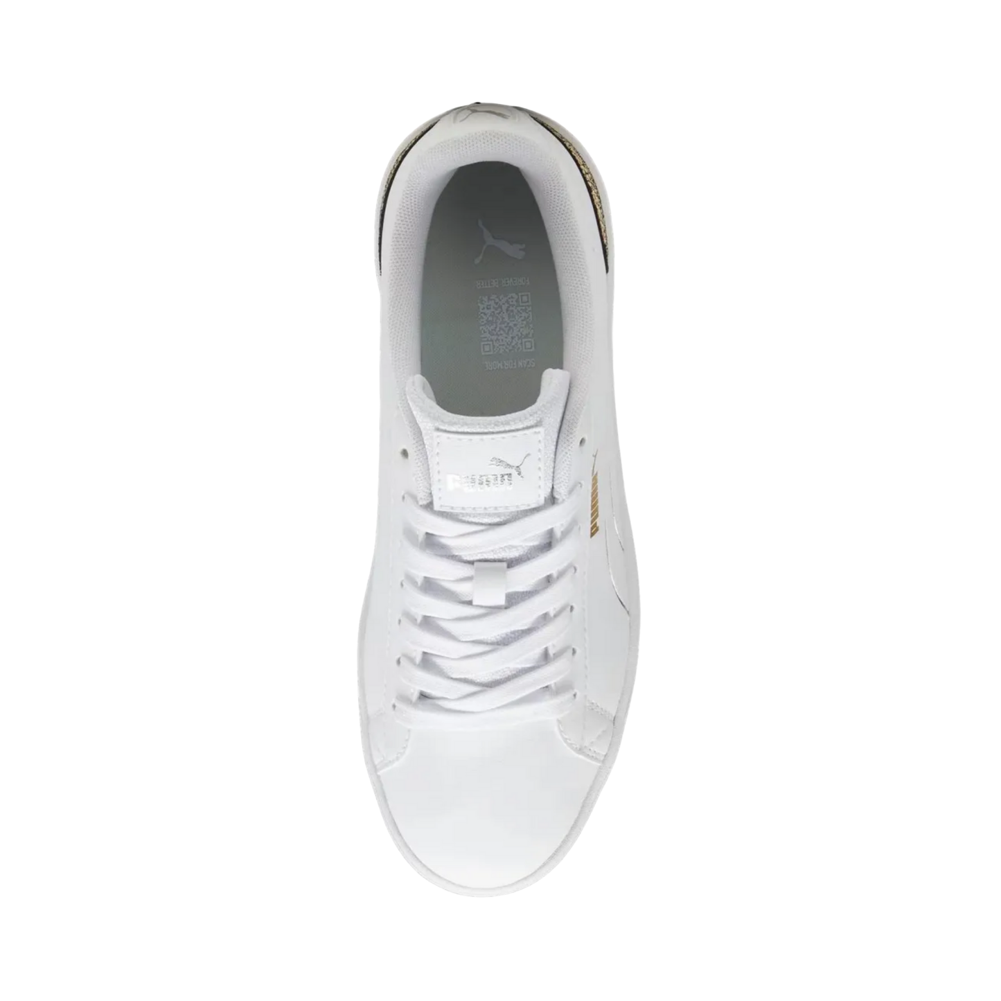 Tenis Puma Vikky V3 Metallic Shine Mujer - 39508501 Blanco Casuales Uso Diario