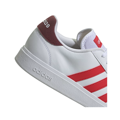 Tenis Adidas Grand Court Base 2.0 Para Hombre - ID4453 Blanco/Rojo