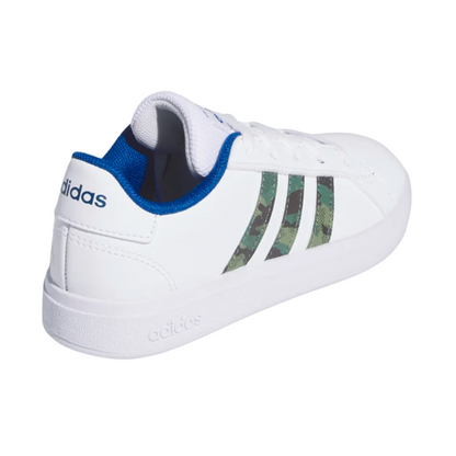 Tenis Adidas Grand Court 2.0 K Unisex- GV6796 Blanco/Militar