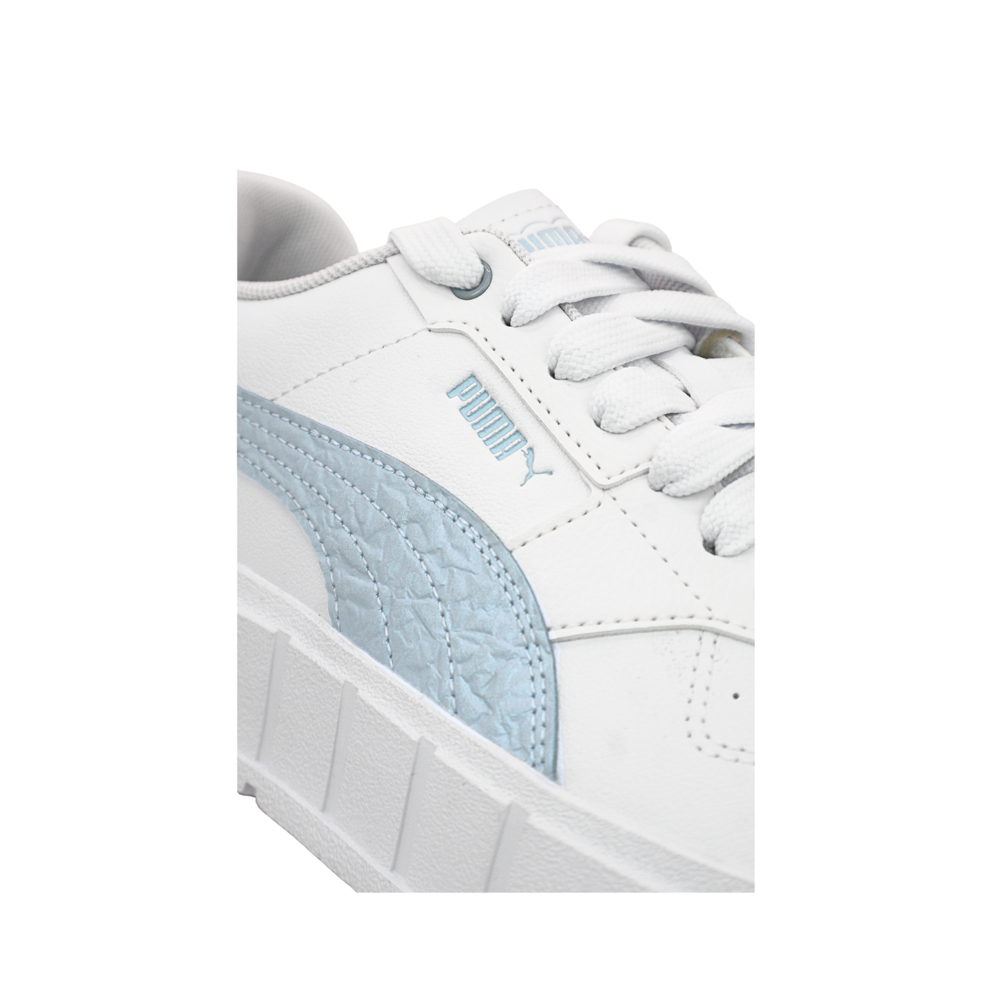 Tenis Puma Cali Court Casuales Mujer - 39871902 Blanco / Azul Plataforma