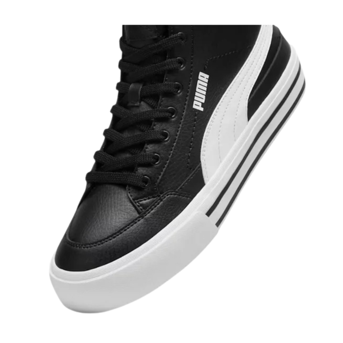 Tenis Puma Court Classic Vulc Mid Unisex - 39748201 Negros
