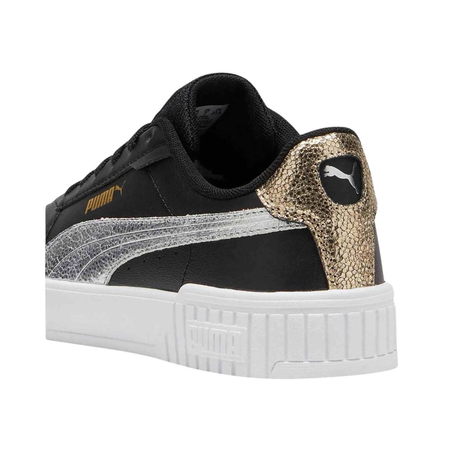 Tenis Puma Carina 2.0 Metallic Shine Mujer - 39509602 Negro