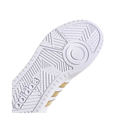 Tenis Adidas  Hoops 3.0 Mid- HP7958 Blanco/Dorado