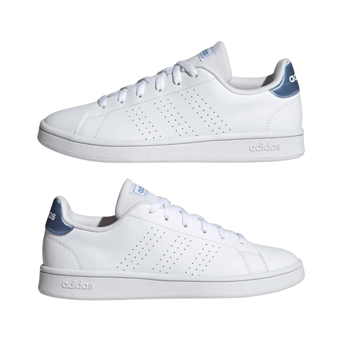 Tenis Adidas Advantage Base Unisex- HP9388 Blanco/Azul