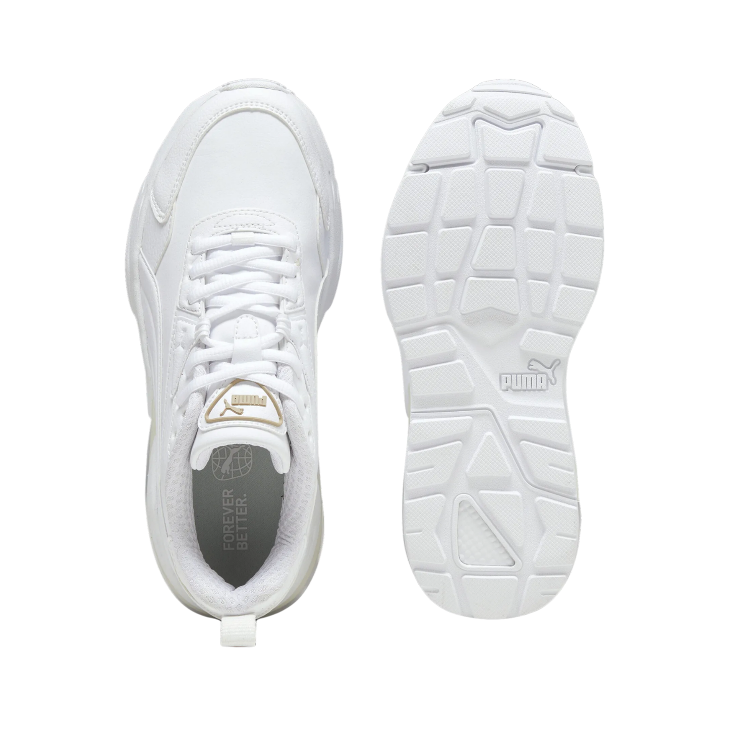 Tenis Puma Vis2k Sl Casuales Unisex - 39421401 Blancos Deportivos Cómodos Urbanos