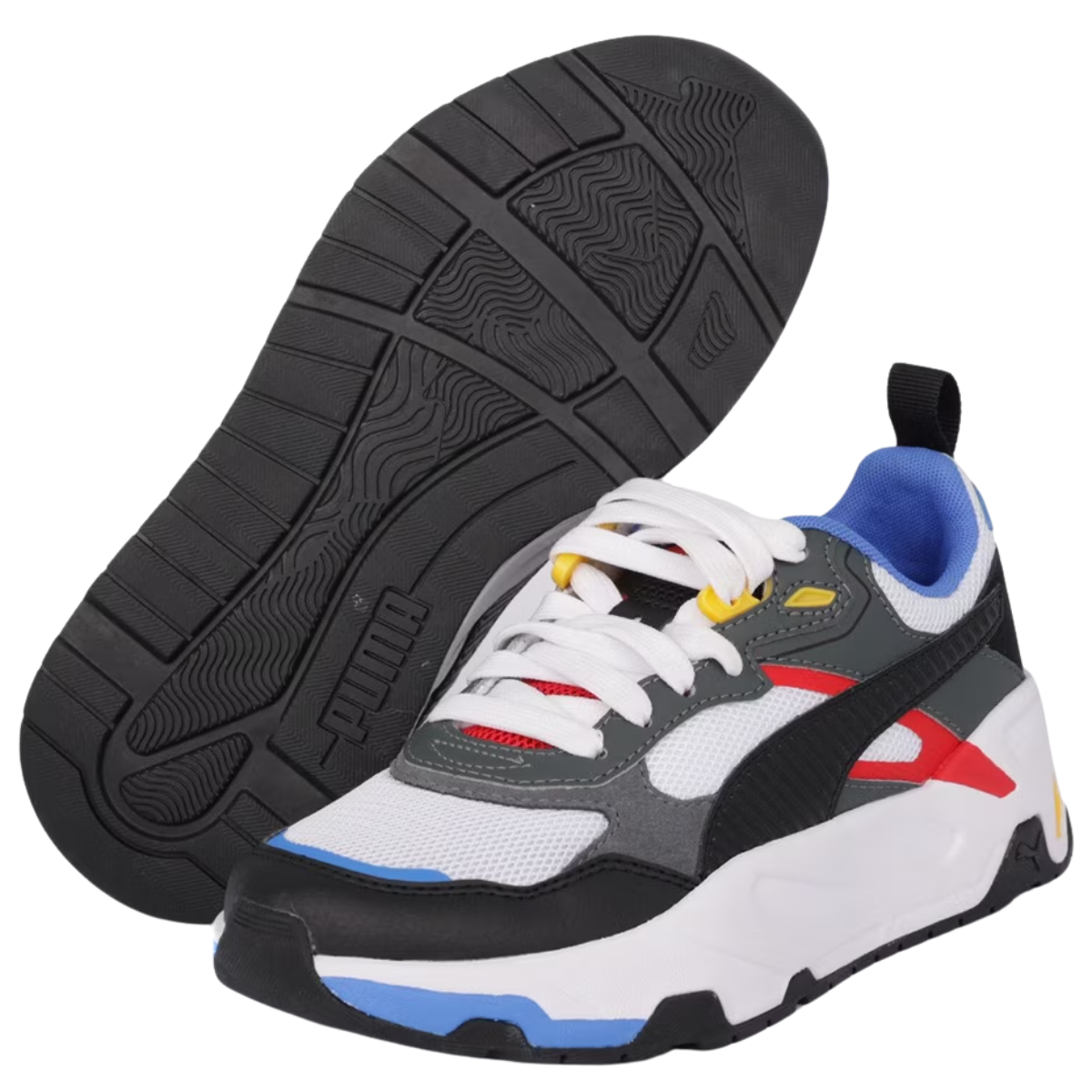 Tenis Puma Trinity Jr Unisex Casuales Y Cómodos - 39083809 Blancos